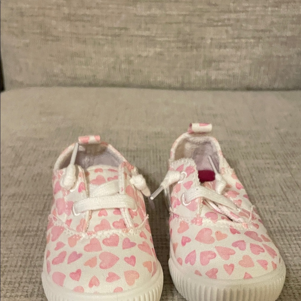 Pink Heart Kids Shoes